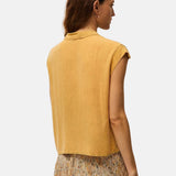 System Action - V26CA306-29 – Camisa mostaza con efecto delavado 100% viscosa eco - Mujer