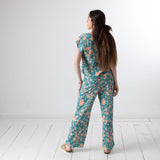 System Action - V26CA353-20 – Camisa estampada de manga corta 100% viscosa eco - Mujer