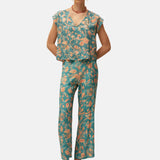 System Action - V26CA353-20 – Camisa estampada de manga corta 100% viscosa eco - Mujer
