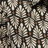 System Action - V26CA361-40 – Camisa negra de manga corta con estampado geométrico - Mujer