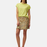 System Action - V26CT419-41 – Camiseta amarilla de manga corta de lino y algodón - Mujer