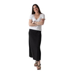 Falda midi negra System Action sostenible Konestilochic