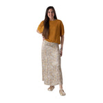Falda floral beige System Action mujer Konestilochic