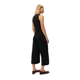 System Action - V26MO101-40 – Mono negro de viscosa y elastano con escote redondo - Mujer