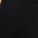 System Action - V26MO101-40 – Mono negro de viscosa y elastano con escote redondo - Mujer
