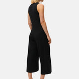 System Action - V26MO101-40 – Mono negro de viscosa y elastano con escote redondo - Mujer