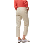 System Action - V26PA207-2 – Pantalón chino de color crudo de algodón orgánico y elastano - Mujer