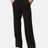 System Action - V26PA208-11 – Pantalón de pinzas fluido gris oscuro 100% tencel - Mujer