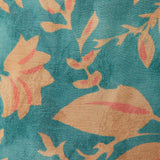 System Action - V26PA353-20 – Pantalón Capri verde con estampado floral 100% viscosa - Mujer