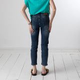 System Action - V26PT104-5 – Pantalones pitillo vaqueros azules de algodón y 2% elastano - Mujer