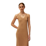 System Action - V26VE348-2 – Vestido largo de punto con lúrex - Mujer
