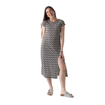 Vestido negro estampado mujer System Action Konestilochic