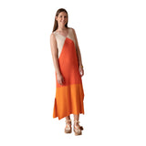 W124005_NARANJA-Vestido pico color block canalé Why Not