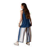 W124030_AZUL-Top con escote halter con rayas verticales Why Not