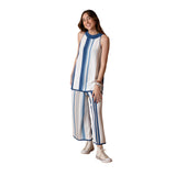 W124031_AZUL-Pantalón culotte de rayas Why Not para mujer