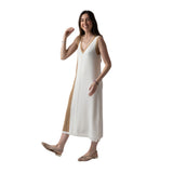 WNT Collection - W125025_07 - Vestido midi con escote de pico - Mujer