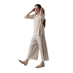 Jersey rayas beige manga 3/4 mujer WNT Collection | Konestilochic