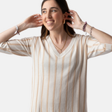 WNT Collection - W125031_48 - Jersey de rayas de manga 3/4 - Mujer