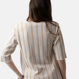WNT Collection - W125031_48 - Jersey de rayas de manga 3/4 - Mujer