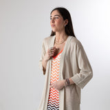 WNT Collection - W126010-18 – Vestido largo de viscosa con estampado Missoni y escote de pico - Mujer