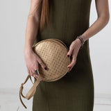 WNT Collection - W126051-26 – Vestido verde de punto desagujado con aberturas laterales - Mujer