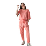 WNT Collection - W126837-18 – Sudadera coral de algodón con manga hasta el codo - Mujer