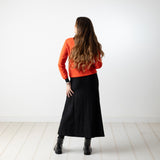 Why Not - W224033_02 – Falda de canalé con abertura lateral - Mujer