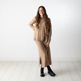 Why Not - W224033_29 – Falda de canalé con abertura lateral - Mujer