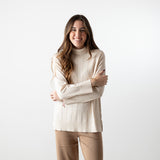 Why Not - W224060_07 – Jersey de cuello vuelto con aberturas laterales - Mujer
