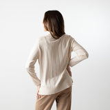Why Not - W224060_07 – Jersey de cuello vuelto con aberturas laterales - Mujer