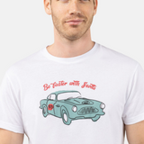 Scotta – Car W24010616 - Camiseta de manga corta 100% algodón - Hombre
