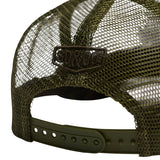 Superdry - W9010176A-KFG – Gorra trucker verde ajustable con panel trasero de malla y visera curvada