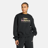 New Balance – Reimagined Fleece WT53514 – Sudadera con logotipo degradado impreso - Mujer