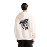 New Balance - WT62H6F8-AAA - Sudadera rosa claro tipo canguro con capucha - Mujer