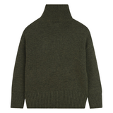 Zadig&Voltaire - X60425_H49 – Jersey con lana abotonado con cuello alto y bordados - Niña