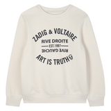 Zadig&Voltaire - X60465_21K – Sudadera de forro polar 100% algodón con logo estampado – Unisex niños