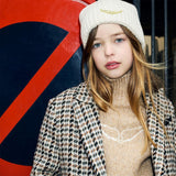 Zadig&Voltaire - X60514_D03 – Jersey de punto de cuello alto y aberturas laterales con lana - Niña