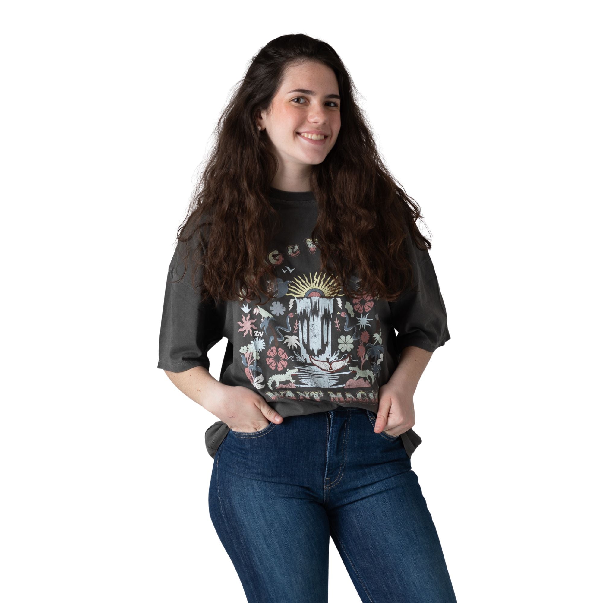 Camiseta gris niña Zadig & Voltaire oversize Konestilochic