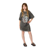 Zadig&Voltaire - X60528-09B – Camiseta de manga corta 100% algodón orgánico con estampado frontal - Niña