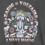 Zadig&Voltaire - X60528-09B – Camiseta de manga corta 100% algodón orgánico con estampado frontal - Niña