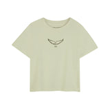 Zadig&Voltaire - X60531-72G – Camiseta de manga corta 100% algodón orgánico con estampado frontal - Niña