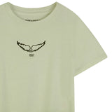 Zadig&Voltaire - X60531-72G – Camiseta de manga corta 100% algodón orgánico con estampado frontal - Niña