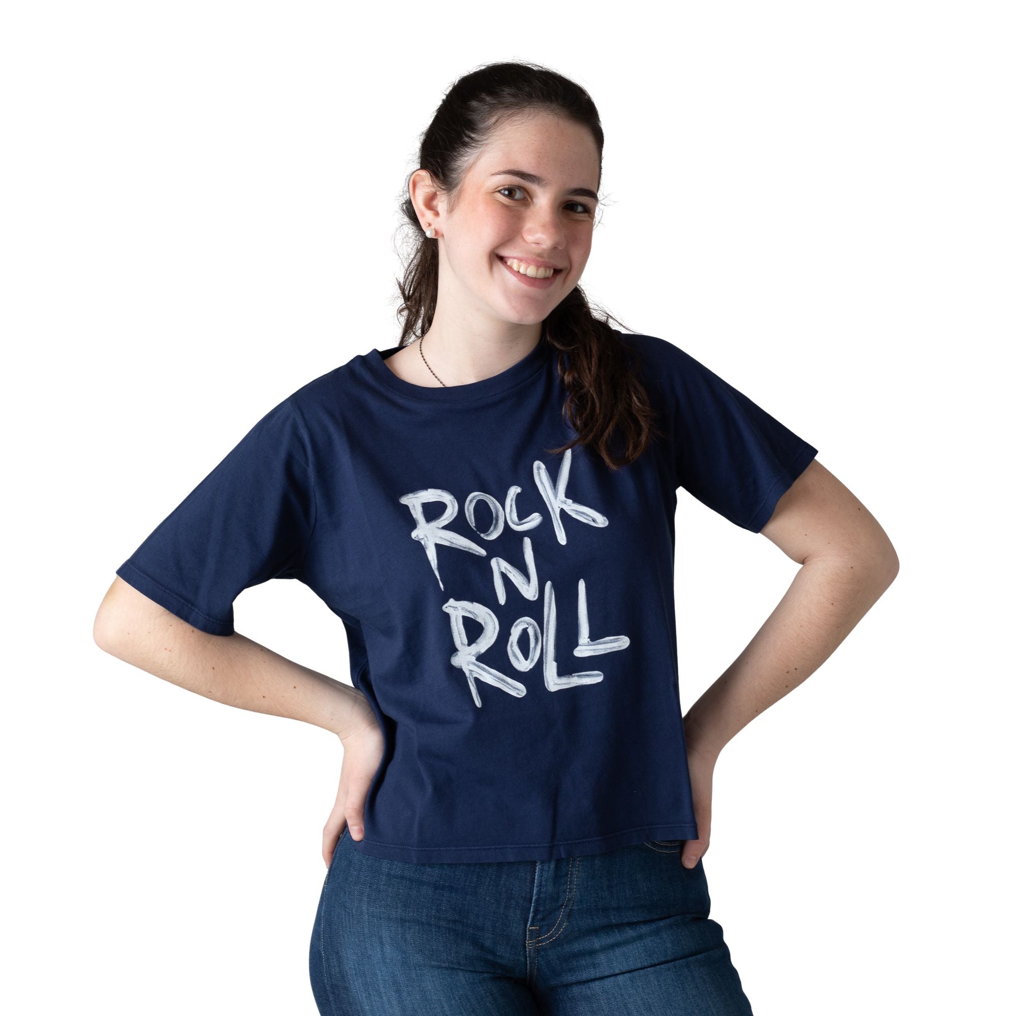 Camiseta azul niña Zadig&Voltaire | Estilo Rock Konestilochic