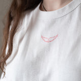 Zadig&Voltaire - X60534-10P – Camiseta de manga corta de punto flameado con estampado trasero - Niña