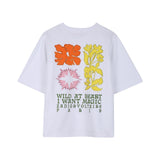 Zadig&Voltaire - X60534-10P – Camiseta de manga corta de punto flameado con estampado trasero - Niña