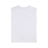 Zadig&Voltaire - X60535-10P – Camiseta sin mangas con aberturas laterales y logotipo estampado - Niña