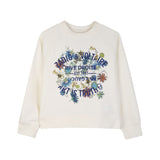 Zadig&Voltaire - X60537-195 – Sudadera con mangas raglán y logotipo estampado – Unisex niños