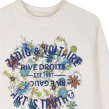Zadig&Voltaire - X60537-195 – Sudadera con mangas raglán y logotipo estampado – Unisex niños