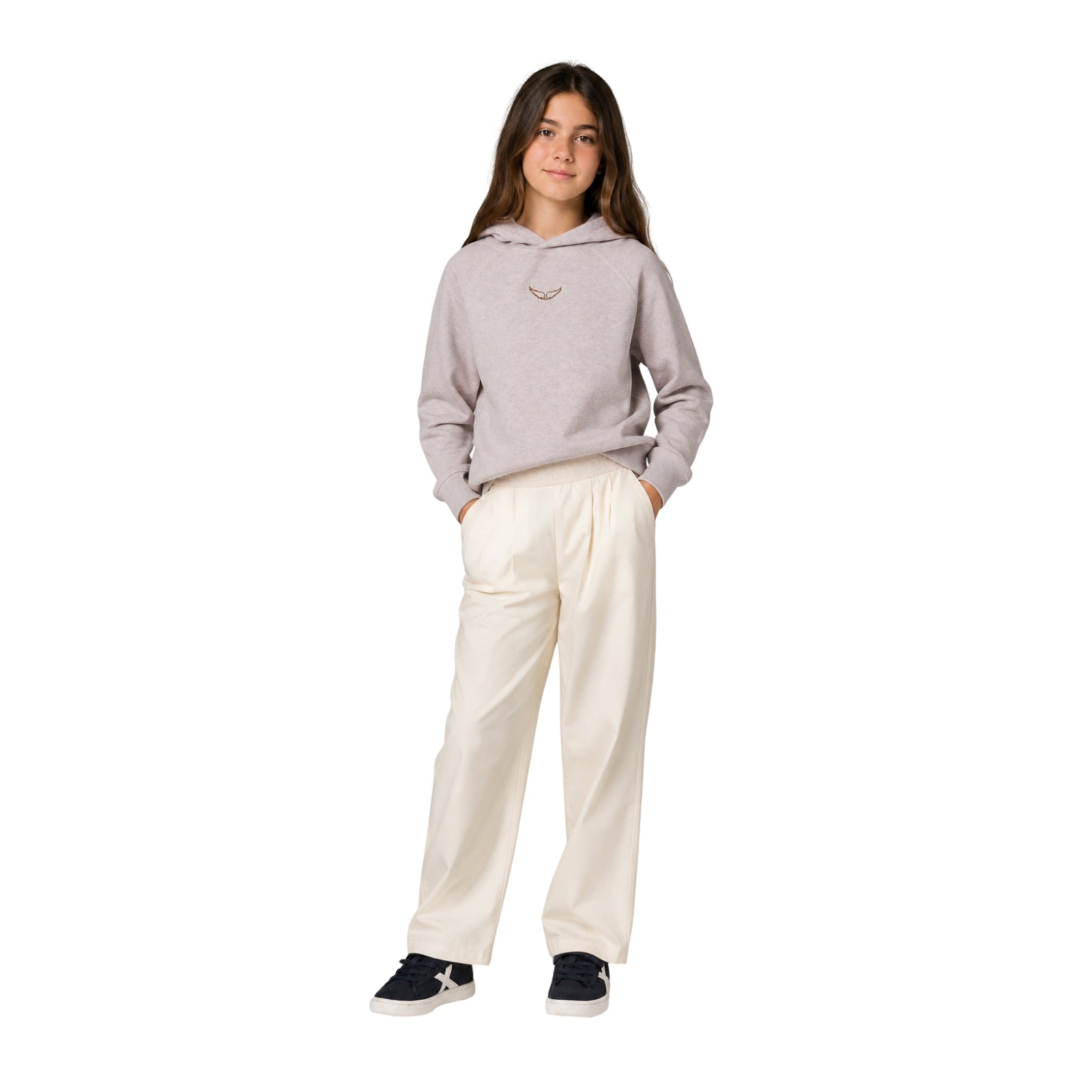 Sudadera rosa Zadig & Voltaire niña con capucha y estilo Konestilochic