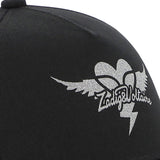 Zadig&Voltaire - X60609-09B – Gorra de sarga de algodón con logotipo en purpurina - Niña